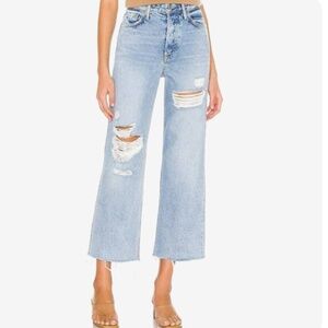 GRLFRND The Bobbi High-Rise Crop Jeans – Higher Love Wash NEW